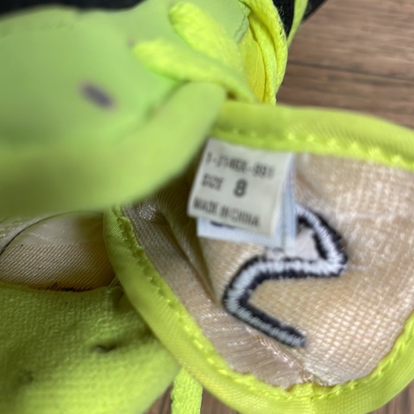 Fila dead stock vintage sneakers woman’s size 8 yello black flames - Picture 6 of 10